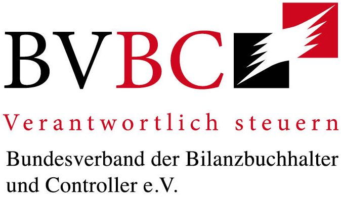 Logo des BVBC mit dem Slogan „Verantwortlich steuern“ und Verbandsnamen.